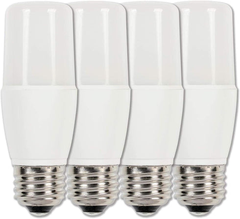 Westinghouse 3319920 60-Watt Equivalent T7 Bright White LED Light Bulb with Medium Base, Frost, 4 Count (Pack of 1)...