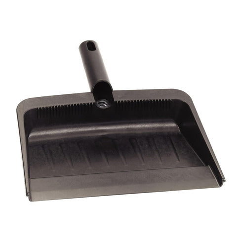 Carlisle FoodService Products 8 Inch Heavy-Duty Dust Pan, Durable Plastic, Black – For Commercial and Home Use...