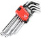 MAXPOWER 9PCS Long Arm Ball End Hex Key Wrench Set, Industrial Grade Allen Wrenches, CR-V Steel, Hinged Case, SAE Size 1/16 Inch - 3/8 Inch...