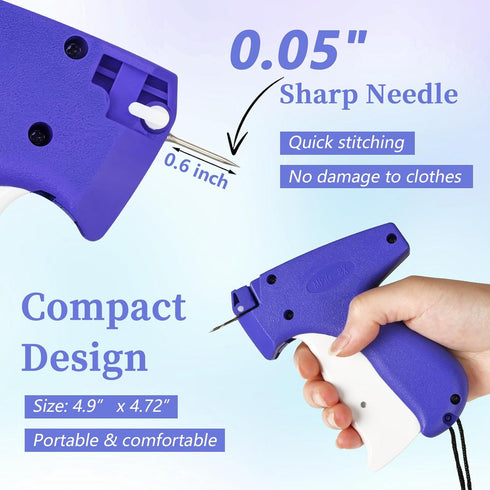 Stitchy Quick Clothing Fixer, Mini Stitch Gun for Clothes, Clothing Stitch Gun, Quick Stitch Sewing Hemming Gun, Clothing Stitch Tagging Gun, Stit...