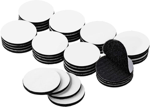 BRAVESHINE 36PCS Sticky-Back Adhesive Tape - Round Hook and Loop Adhesive Stickers - Double Sided Heavy-Weight Carpet Pads Wall Mounting Tapes for...