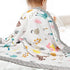 Baby Blanket - Organic Cotton Baby Blanket Soft Cozy, Security Baby Blanket with 3D Little Beans for Soothing Baby,30"X40" Neutral Baby Blanket fo...