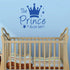 Maydahui 2 PCS Wall Sticker The Prince/Princess Sleep Here 12.6 Inch Little Crown Star Art Quotes Wall Decal Decor for Living Room Bedroom...