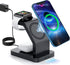 Magnetic Wireless Charger, 3 in 1 Wireless Charging Station Compatible with iPhone 15/14/13/12 Series, Watch Charger Stand for iWatch Ultra 2/9/8/...