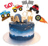 48 Pieces Monster Truck Blaze Car Cupcake Toppers RACIN Cake Toppers Cute Baby Shower Birthday Party Suppies...
