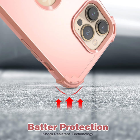 IDweel for iPhone 15 Pro Max Case with Screen Protector for Women, 3 in 1 Shockproof Slim Fit Hybrid Heavy Duty Hard PC Cover Soft Silicone Bumper...