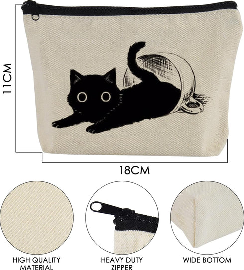 Makeup Bag for Women, 2Pcs Cosmetic Bags, Travel Toiletry Makeup Organizer Zipper Pouch Portable and Waterproof Cute Pencil Case for Teen Girls...