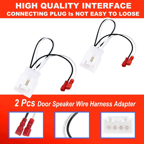 72-5602 Car Replacement Door Speaker Wiring Harness Plug Connector for 2011-2021 Ford F-150 Fusion Escape Focus Bronco Mustang Mondeo MK4 Mazda 2 ...