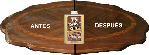 Howard Products Hardwood Floor Polish - Restor-A-Shine Wood Polisher for Furniture, Polishing Compound, Polish Compound, 16 oz...