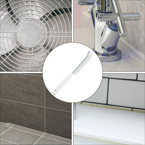 3pcs Gap Cleaning Brush, Hard Bristle Crevice Cleaning Brushes Dead Corners Multifunctional Brushes Clip Brush 2-in-1 Skinny Detail Cleaner for Ho...