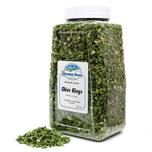Harmony House Dried Chives, Chopped – Dehydrated Vegetables For Cooking, Camping, Emergency Supply and More (1.5 oz, Quart Jar)...