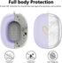 Case Cover for AirPods Max,Anti-Scratch Soft Silicone with Gold Heart Pattern Ear Cups Case Cover/Ear Pad Cover/Headband Cover for Apple Airpod Ma...