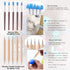 Glarks 28Pcs Carving Modeling Clay Sculpting Tools Set Including Plastic Modeling Tools, Dual-End Dotting Clay Tools, Ball Stylus, Silicone Tip Pe...