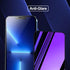 Compatible with iphone 13 Pro and compatible with iphone 14 / 13 Privacy screen protector 2 Pack Gradient Colorful Mirror Tempered Glass anti Blue...