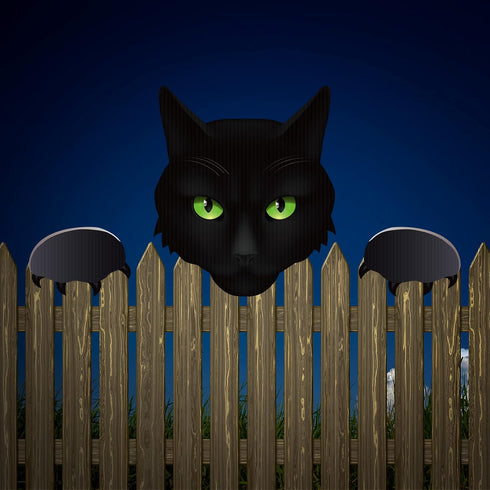 3 Pieces Halloween Fence Peeker Decoration Scary Peeper Halloween Outdoor Decoration Halloween Garden Yard Decor for Home Patio Holiday Party Lawn...