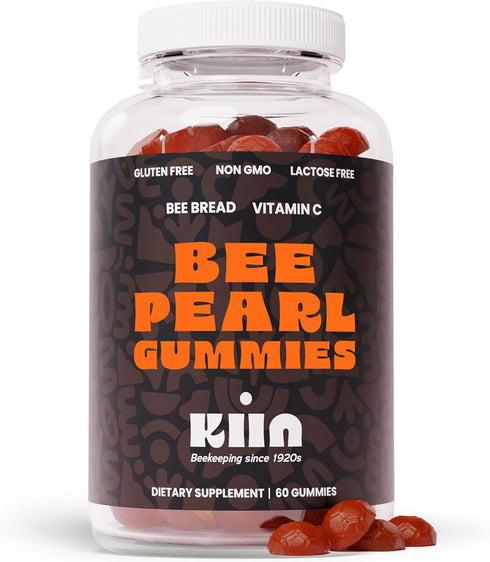 Bee Bread Gummies - Fermented Bee Pollen & Honey, 100% Natural Multivitamin, Superfood for Energy, Metabolism, Sleep, Recovery, Immunity | Rich in...