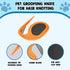 2Pcs Knotting Comb for Cat and Dog Dog Knot Remover Cat Knot Cutter for Pets Puppy Kitten Brush Hair Knot Removal Tool (Orange)...