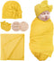 Baby Girl Newborn Receiving Blanket with Matching Bow Hat and Mittens Set Baby Swaddle Blanket Shower Swaddle Gift...