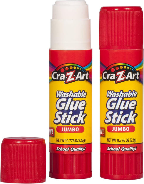 Cra-Z-art Jumbo Washable Glue Sticks, 2-Count (11306N-48)...