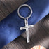 Bible Verse Cross Keychain Strength Bible Verse Stainless Steel Key Ring Christian Gift for Women Men...