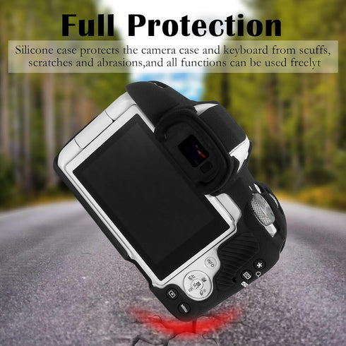 R50 Camera Case, Buttons Marking Protective Camera Cover for Canon EOS R50 Mirrorless Vlogging Camera, Soft Silicone Case Lightweight Body Skin Ba...