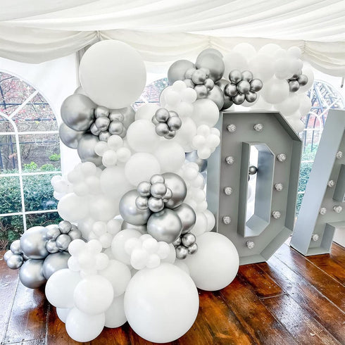 KOMOREBI White Balloons 12 Inch 100pcs Plain White Balloons White Latex Balloons for Birthday Engagement Wedding Baby shower Anniversary Party Dec...