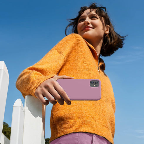 Miracase Compatible with iPhone 11 Phone Case, with Screen Protector, Liquid Silicone Gel Rubber Full Body Drop Protection Shockproof Cover Phone ...