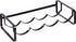 Amazon Basics Tabletop Stackable 4-Bottle Metal Wine Rack, 3.74"D x 15.75"W x 7.87"H, Black...