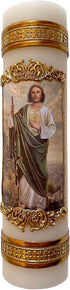 San Judas Tadeo Candle Jude The Apostle Difficult Situations Prayer Cirio Vela de San Juditas...
