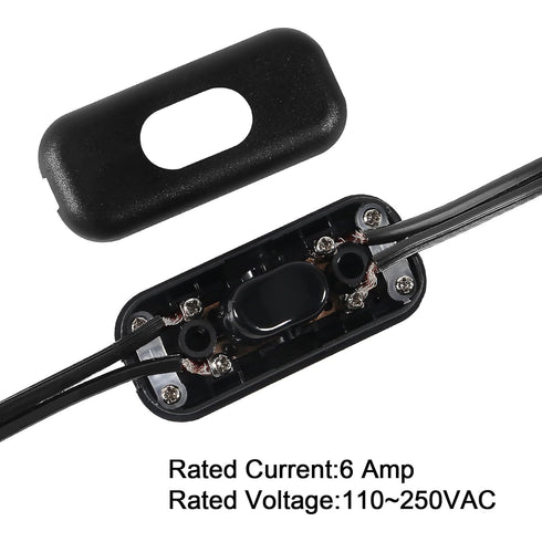 4PCS Inline Cord Switch On/Off for Appliance or Bedroom Table Lamp Desk, Black...