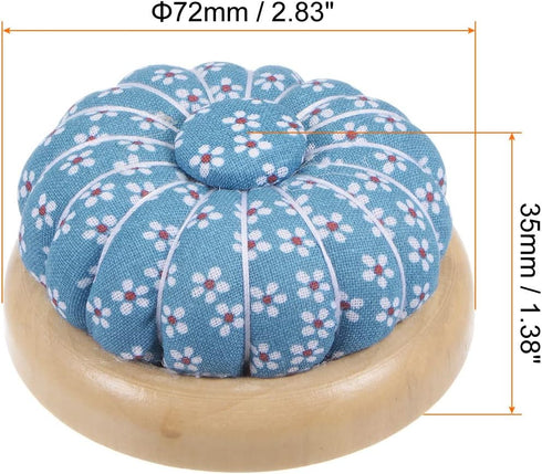 HARFINGTON 2pcs Pin Cushions Sewing Needle Cushion Needle Holder Pincushions with Magnetic Wooden Base for Sewing Quilting Needlework DIY Crafts, ...