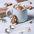Dessert Spoons Silverware Christmas Silver Small Stainless Steel Flatware 6 Pieces Xmas Decorative Pendants Stirring Utensils for Coffee Tea Drink...