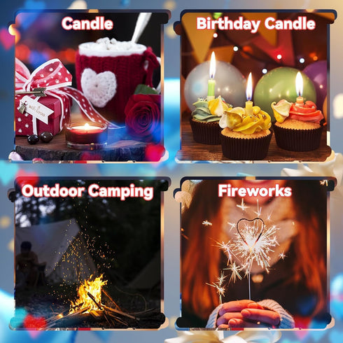 Electric Lighter Dragon Lighter Plasma Lighters Arc Flame Lighters USB Rechargeable Lighterss Candle Lighterss Butane Free with LED Battery Indica...
