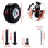 OwnMy 45mm x 18mm Luggage Wheels Replacements Set of 4 Mute Suitcase Replacement Wheels with Black Screws Axles Bearings, Rotatable Rubber Luggage...