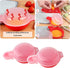 2 sets Microwave Egg Cooker,1 Minute Fast Egg Hamburg Omelet Maker Kitchen Cooking Tool(Red and clear)...