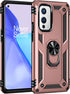 Military Grade Drop Impact for Oneplus 9 Case Oneplus 9 5G Case 360 Metal Rotating Ring Kickstand Holder Armor Heavy Duty Shockproof Case for Onep...