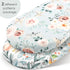 GRSSDER Stretchy Ultra Soft Fitted Bassinet Sheet Set 2 Pack for Girls Universal Fit for Baby Cradle Moses Basket Oval Rectangle Mattress, Waterco...