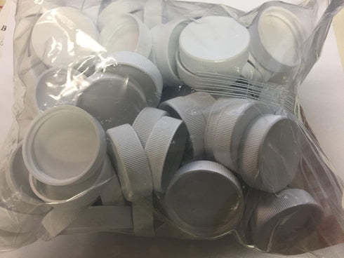 White Plastic Replacement Caps (38-400) for Gallon or Half Gallon Jugs, LOT OF 84 pcs, 38mm...