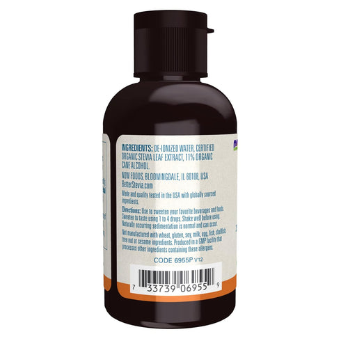 NOW Foods BetterStevia Original Zero-Calorie Liquid Sweetener, Keto Friendly, Suitable for Diabetics, No Erythritol, 2-Ounce...