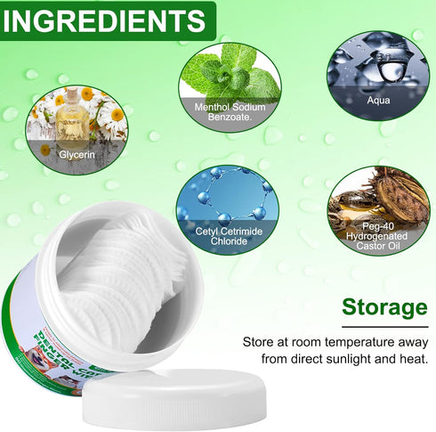 Teeth Cleaning Wipes for Dogs & Cats, Reduces Plaque & Freshens Breath Finger Wipes, Disposable Gentle Cleaning & Gum Care Pet Wipes (50PCS-Finger...