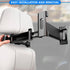 Holder for Car Universal Phone Mount Car Tablet Holder - Black Car Phone Holder Mount iPad Car Holder Back Seat Switch Head Rest Mount - Adjustabl...