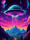 UPABLUNSO Alien Space Diamond Painting Kits for Adults, Space Diamond Art Kits, Landscape Gem Art Kits for Home Decor Wall Decor 12x16 inch...