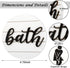 Jetec 2 Pcs 3D Bathroom Signs Decor Farmhouse Bathroom Shelf Decor Rustic Funny Wooden Unisex Round Shiplap Restroom Signs for Guest Modern Busine...