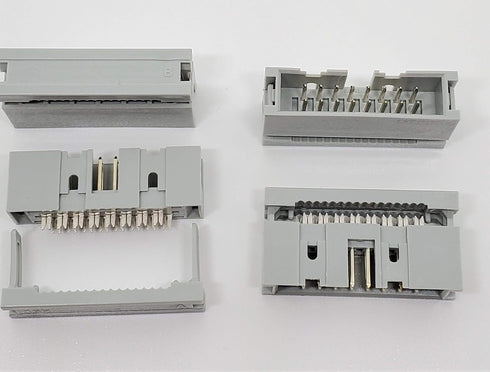 Pc Accessories - Connectors Pro 10-Pack 2X8 16P Dual Rows 2.54mm Shrouded IDC Male Header, 16 Pins Connectors...