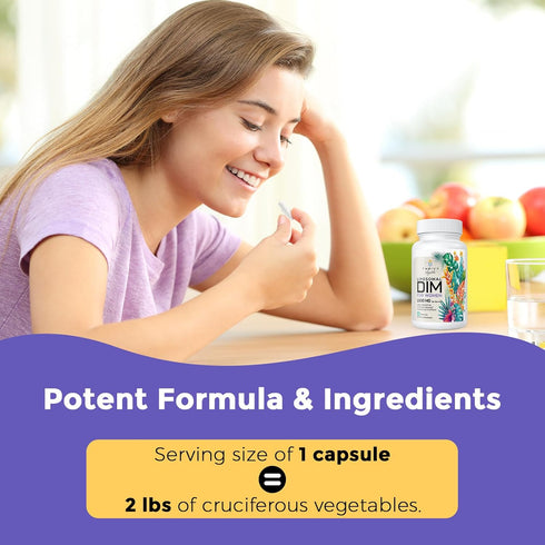 Liposomal DIM Supplement - 400 mg DIM Supplement for Women - Estrogen Supplements Contains Vitamin E, Evening Primrose - DIM Complex Suitable for ...