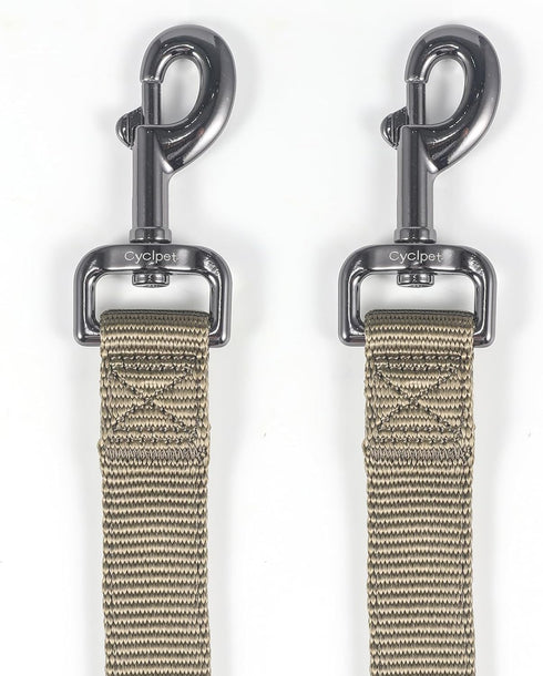 Short Dog Leash with Soft Padded Handle and Heavy-duty Clip & Nylon Webbing - 12 Inches / 18 Inches / 24 Inches Lead for Large and Medium Breed Do...