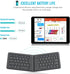 MoKo Foldable Bluetooth Keyboard, Ultra-Thin Folding Rechargeable Keyboard, Portable Wireless Keyboard for Laptop iPhone iPad, Compatible with all...