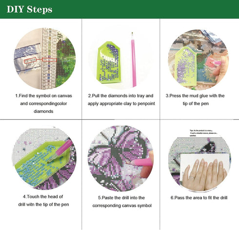 LVIITIS 5D Diamond Painting Butterfly Kits for Adults Full Drill,Diamond Arts Dots Kits for Adults Christmas Paint with Diamonds Gem,Pictures Arts...