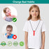 Chew Necklaces for Sensory Kids, 4 Pack Chewy Necklace Sensory Boys and Girls with Autism, ADHD, SPD, Biting, Silicone Teething Necklace Oral Chew...