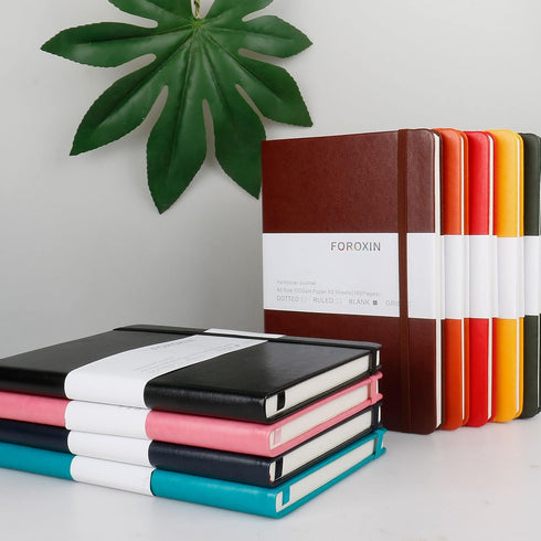 Blank Journal Notebook, (Dark Blue), 160 Pages, Medium 8.3x5.7 inches - 100 gsm Thick Paper, Hardcover...